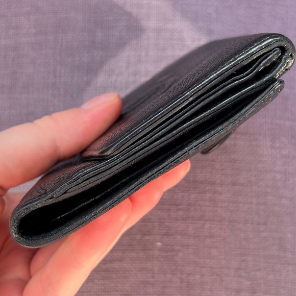 Chanel Caviar Skin Coco Mark Bi-Fold Wallet Leather - Picture 5 of 12